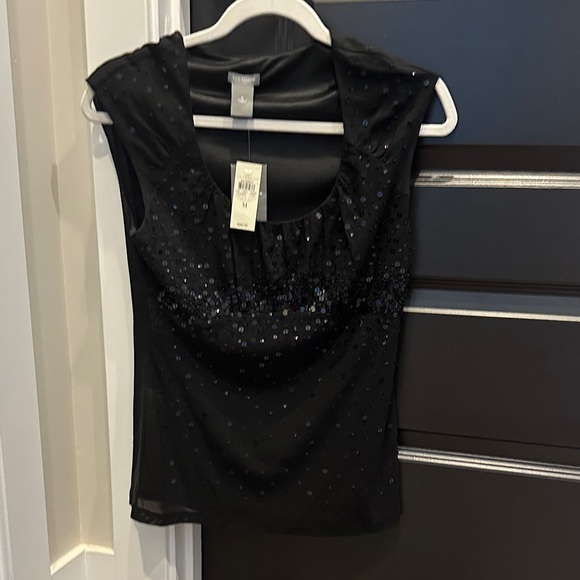 Ann Taylor Tops - Ann Taylor Black Sequin Blouse